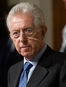 Il Presidente del Consiglio incaricato Mario Monti