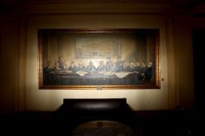 Κεντρικά γραφεία Εθνικής Τράπεζας, πίνακας. (Π. Τζάμαρος @fosphotos.com)